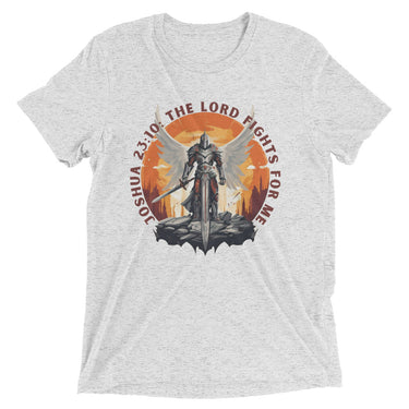 “The Lord Fights for Me” Unisex Tri-Blend T-Shirt 2